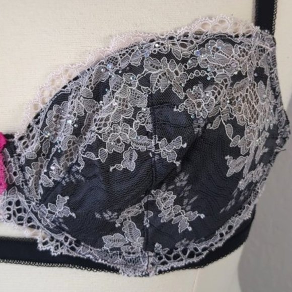 Victoria's Secret 36D Demi Bra Dream Angels Unlined Underwired Lace - Picture 4 of 6